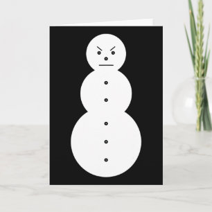 Carte Jeezy Snowman - Bonhomme de neige en colère Hiphop