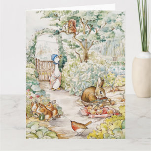 Carte Jemima Puddle Duck dans le jardin de M. Mc Gregor