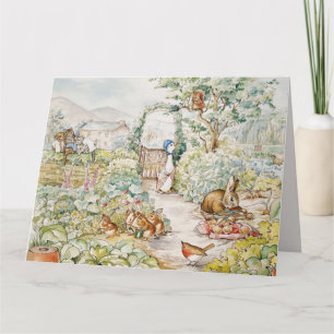 Carte Jemima Puddle Duck dans le jardin de M. Mc Gregor