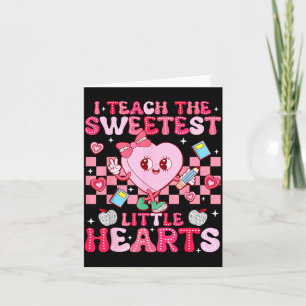 Carte J'enseigne au coeur le plus doux Professeur Valent
