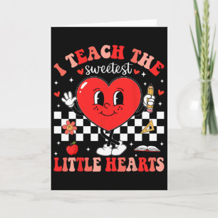 Carte J'enseigne aux petits coeurs les plus doux Profess