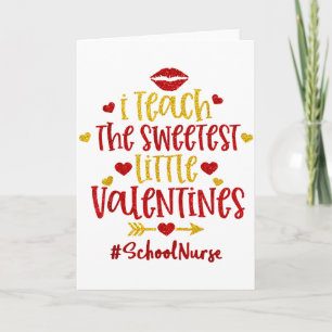 Carte J'enseigne aux plus mignonnes petites infirmières