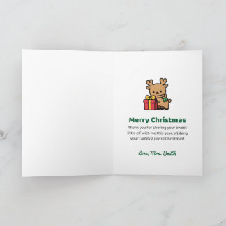 Carte J'enseigne aux plus mignons petits lutins Personna