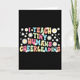 Carte J'enseigne aux tout-petits entraîneur de cheerlead
