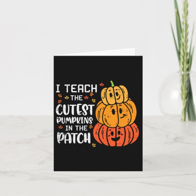Carte J'enseigne le costume d'Halloween le plus cool de  (Devant)