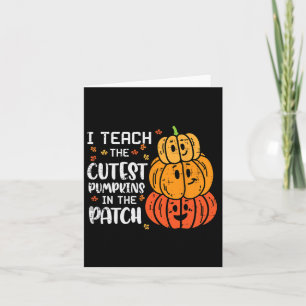 Carte J'enseigne le costume d'Halloween le plus cool de 