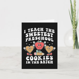 Carte J'enseigne les cookies de maternelle les plus doux