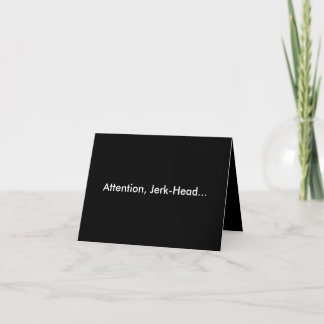 Carte 'Jerk-Head BREAKUP CARDS'