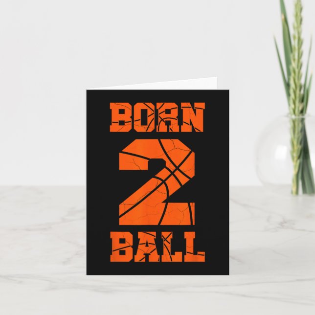 Carte Jersey de basketball 2e anniversaire Tee Deux ans  (Devant)
