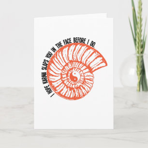 Carte J'espère que karma vous gifle au visage..