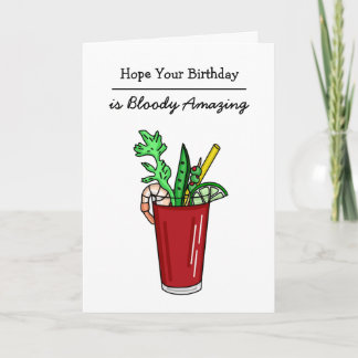 Carte J'espère que votre anniversaire est sanglant Extra