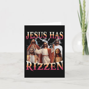 Carte Jésus A Rizzen Funny Mème Chrétien Novelty Jesu