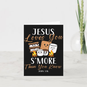 Carte Jésus aime plus christianisme église campeur campi