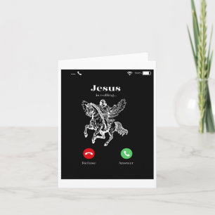 Carte Jésus appelle la foi chrétienne - Dieu inspirant