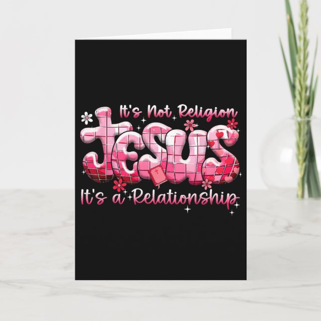 Carte Jésus Ce n'est pas la disco religieuse de la Saint (Devant)