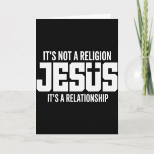 Carte Jésus Ce n'est pas une religion c'est une relation