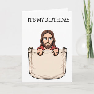Carte Jésus c'est mon anniversaire morts