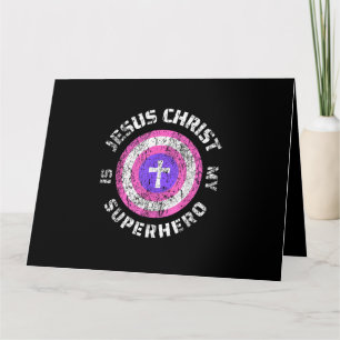 Carte Jésus Christ est mon super-héros Jésus Christ est
