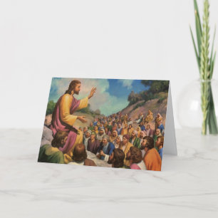 Carte Jésus-Christ Sermon sur la montagne, Religion Vint