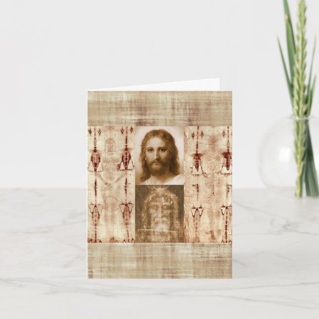 Carte Jésus-Christ Suaire de Turin Saint-Face (Devant)