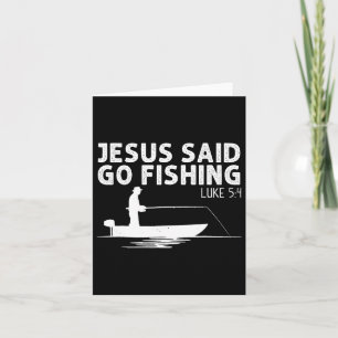 Carte Jésus Dit Aller Pêcher Christ pêcheur Christian F