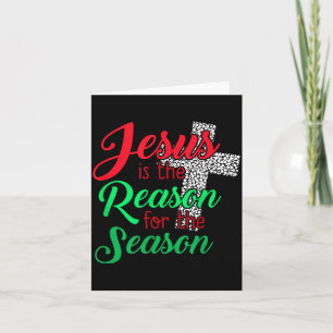 Carte Jésus Est La Raison De La Saison Chrétien Noël
