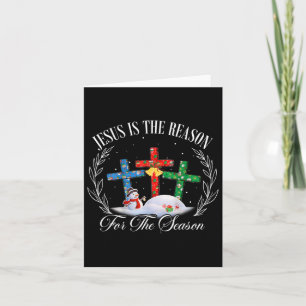 Carte Jésus est la raison de la saison de la foi chrétie