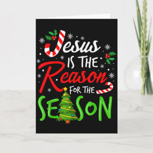 Carte Jésus est la raison de la saison de la foi chrétie
