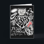 Carte Jésus est le chemin verset biblique chrétien Dieu<br><div class="desc">Jésus est le chemin verset biblique chrétien Dieu Foi Femmes Hommes</div>