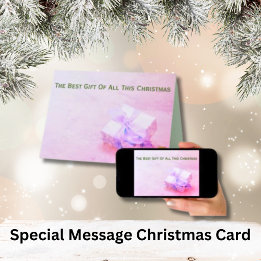 Carte Jésus Est Le Meilleur Cadeau Pour Noël Christian