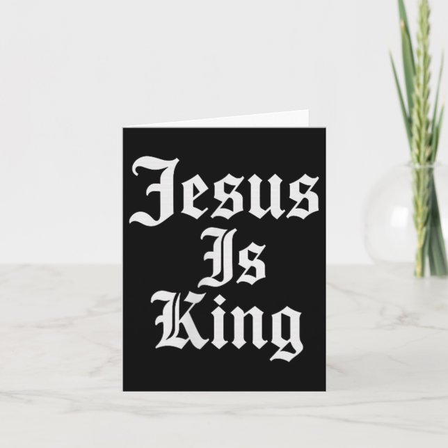 Carte Jésus Est Le Roi Chrétien (Devant)
