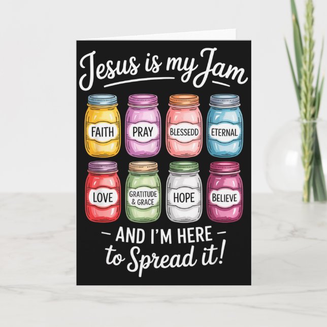 Carte Jésus est ma passion, je suis là pour le répandre  (Devant)