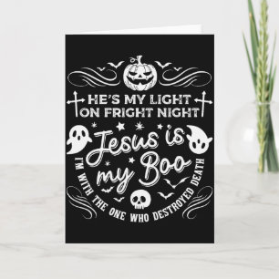 Carte Jésus est mon amour Christian Halloween Fantôme Ci