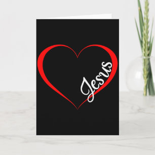 Carte Jésus est mon cadeau chrétien de la Saint-Valentin