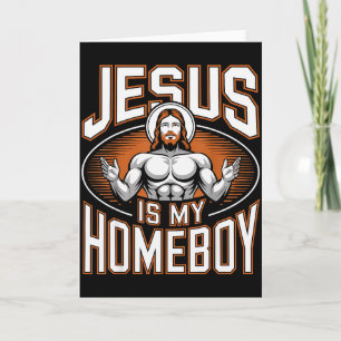 Carte Jésus est mon pote Religieux Gymnastique Foi chrét
