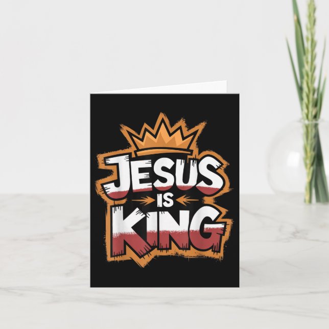 Carte Jésus est Roi  (Devant)