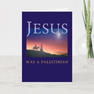 Carte Jésus était un Noël palestinien de solidarité avec