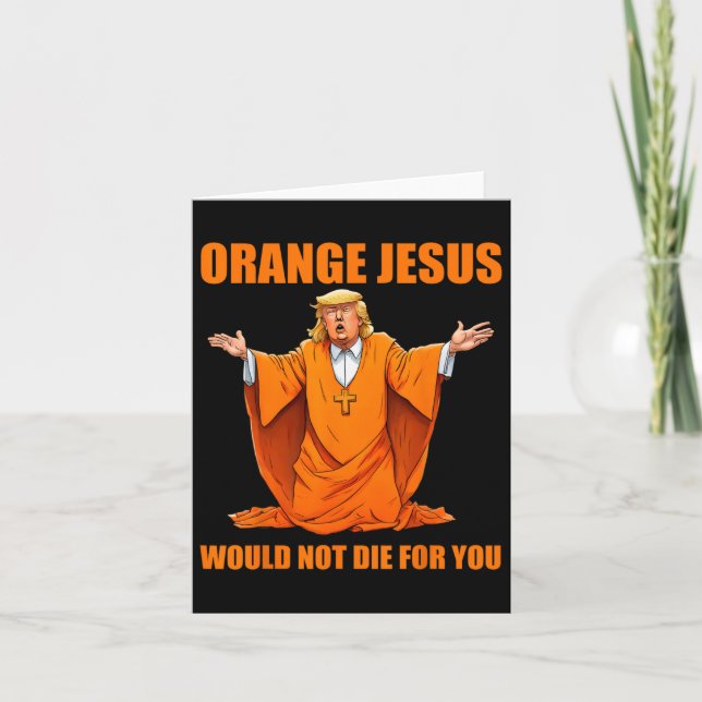 Carte Jesus Funny Trump 2 (Devant)