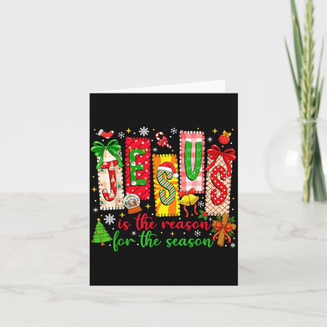 Carte Jesus Is The Reason For The Season Christian Chris (Devant)