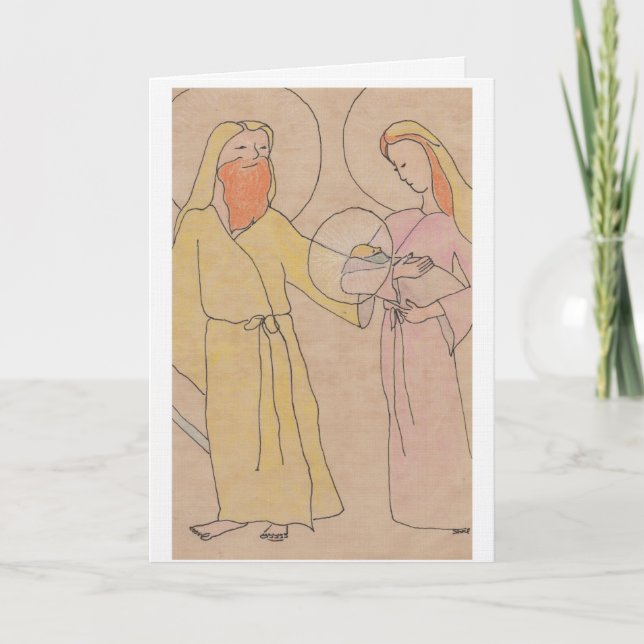Carte Jésus Joseph et Marie (Devant)