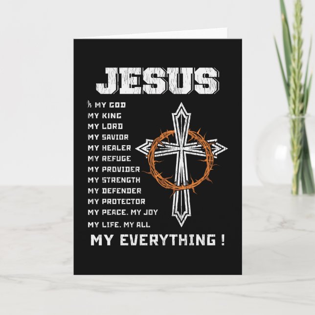 Carte Jésus La Raison De La Saison De Noël Chrétien (Devant)