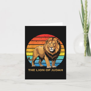 Carte Jésus Lion De Juda Foi Chrétienne Dieu Bible Vers