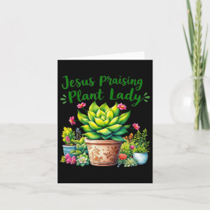 Carte Jésus Louant la Dame Plante - Christian Jésus Aima