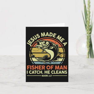 Carte Jésus M'A Fait Fisher De Man Drôle Par Papa Christ