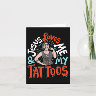 Carte Jésus M'Aime Et Mes Tatouages