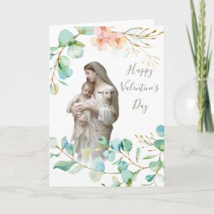 Carte Jésus Marie   Saint Valentin   Religieux catholiqu