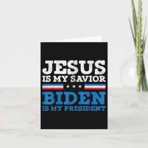 Carte Jésus Mon Sauveur Joe Biden Mon Président 2020 Ell
