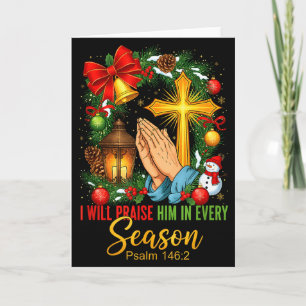 Carte Jésus Noël Je Le Louerai En Toute Saison