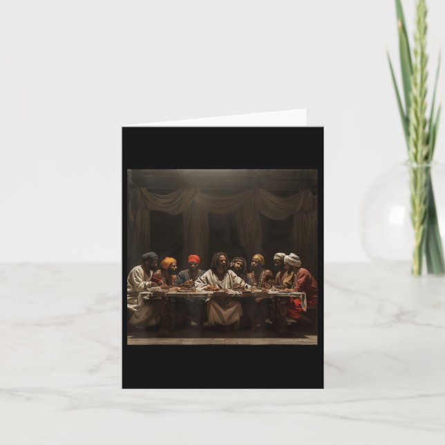 Carte Jésus Noir, Dernier sacrement, Jésus 0 (Devant)