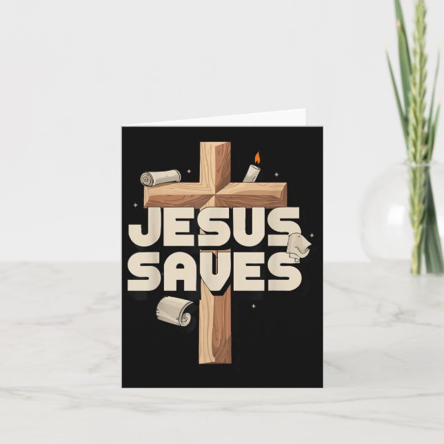 Carte Jésus sauve (Devant)